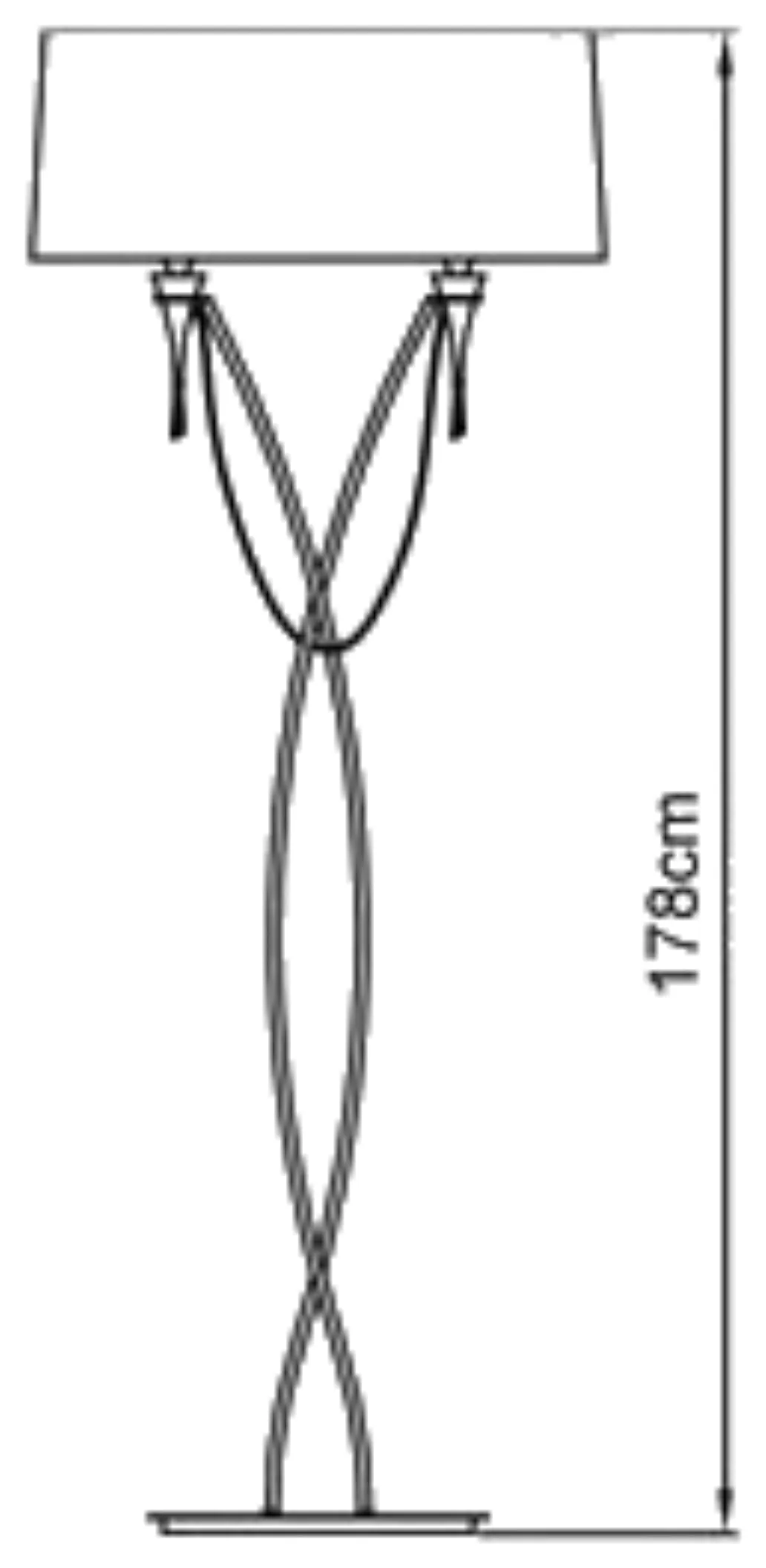 Lucca Crystal Floor Lamps Mantra Shaded Floor Lamps